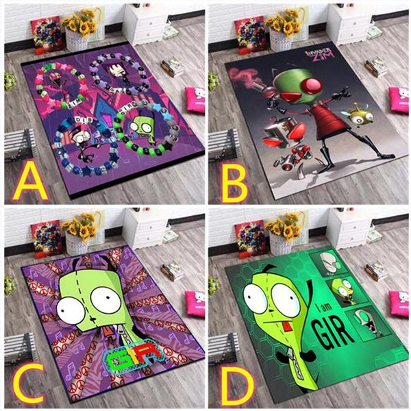 Tapis Cartoon Invader Zim Dib Home Decor Living Room Floor Mat Carpet ...