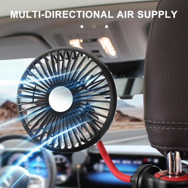 1 PCS USB Car Fan 360 Degree Rotating Fan Car Cooling Fan Dashboard