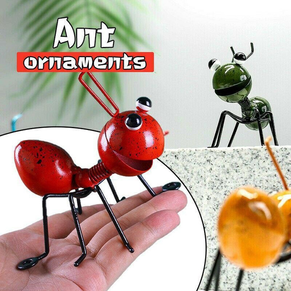 Metal Ants Garden Decor 3D Sculpture Ant Wall Art Garden Accents Yard Fence  Ornaments