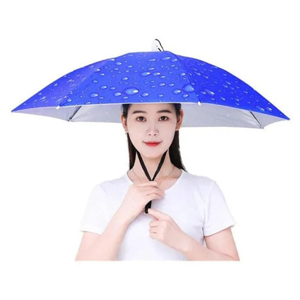 Cheap Fishing Umbrella Hat Portable Lightweight Fishing Headwear for  Camping Fishing