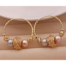 beadshoopearring, Family, Jewelry, gold