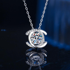 moissanite, 925sliverpendant, Jewelry, Gifts