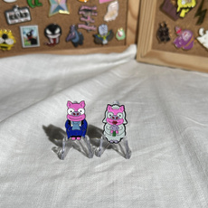Kawaii, cute, Fashion, metalenamelpin