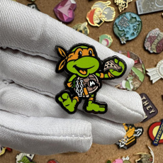 Turtle, Fashion, metalenamelpin, Jewelry
