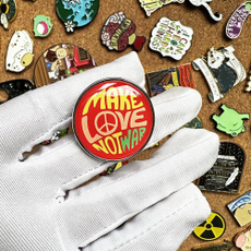 Love, Fashion, metalenamelpin, Jewelry