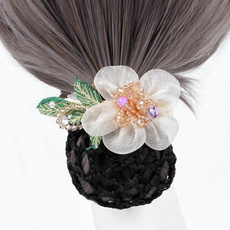 Clothing & Accessories, Hair Clip, artificialflowerhairclip, crystalhairaccessorie
