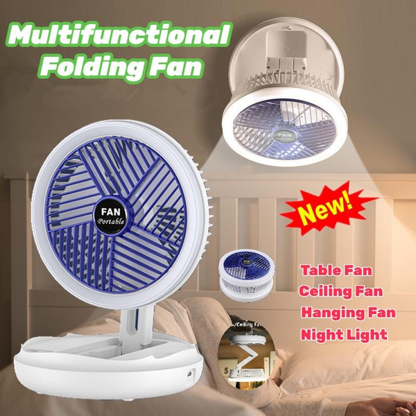 New Household Mulfunctional Rechargeable Fan Foldable Table Fan Wall