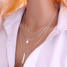 Chain Necklace, Fashion, Triangles, Chain