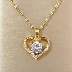 Steel, Heart, Stainless Steel, Chain