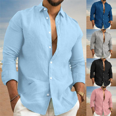 blouse, shirts for men, Plus Size, Cotton