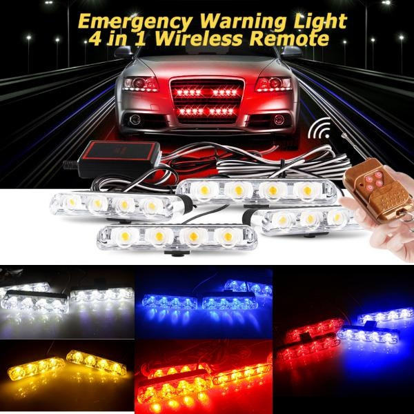 police light for car front grill