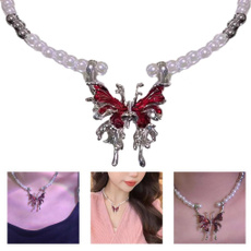 butterfly, Clothing & Accessories, Chain Necklace, Fashion