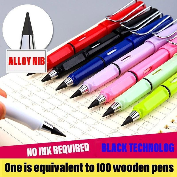 1/5/10pcs Writing Pen, Replacable Pencil Tip,Graphite Plastic Pencil