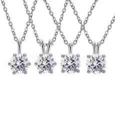 pendantsforwomen, 925 sterling silver necklace, Fashion, moissanitejewelry
