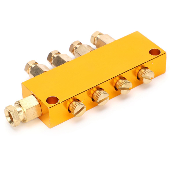 4 Way Oil Distributor, 1 Inlet 4 Outlet Oil Distributor, B Type High