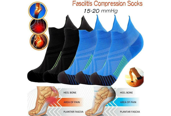  Plantar Fasciitis Socks with Arch Support for Men & Women - Best  Ankle Compression Socks for Foot and Heel Pain Relief - Better Than Night  Splint Brace, Orthotics, Inserts, Insoles 