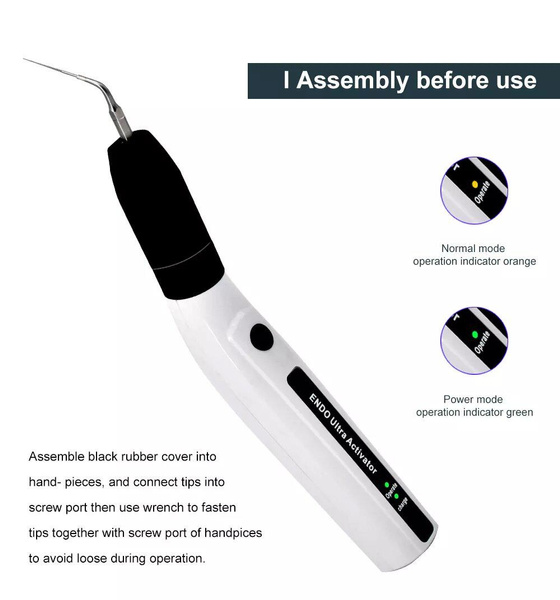 LED Dental Wireless Ultrasonic Activator Endo Ultra Activator
