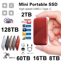 128TB Portable SSD USB3.1 High Speed Mobile SSD Hard Disk 60TB 16TB 8TB ...