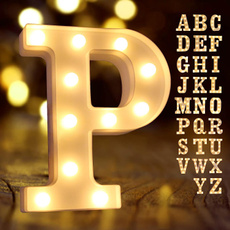 decoration, alphabetlight, lights, led