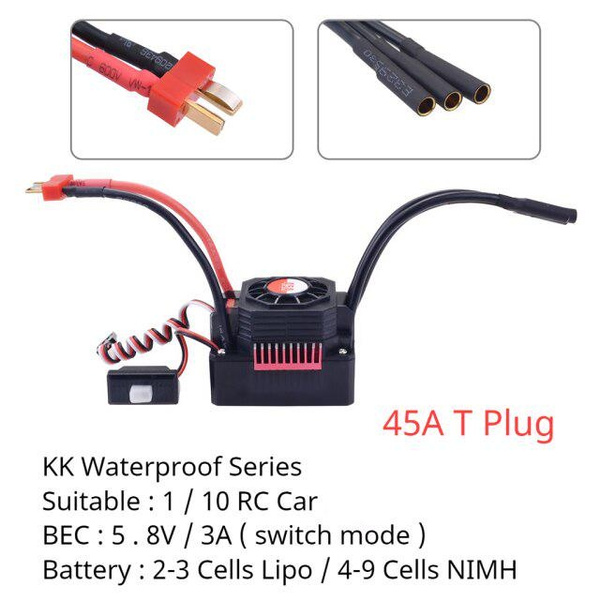 ESC (contrôleur) SURPASSHOBBY Waterproof 150A 80A 120A Etc. Pour Voiture RC 1/8 1/10 1/12