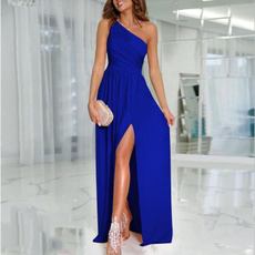 gowns, one shoulder dress, long dress, Evening Dress
