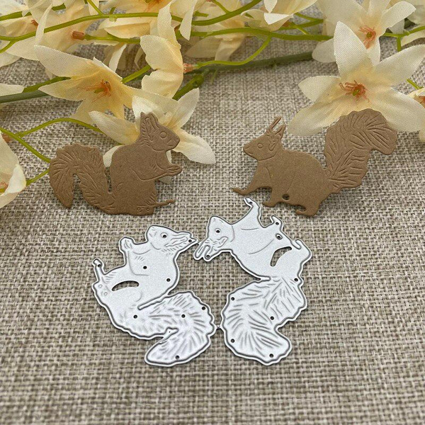 Squirrel Metal Cutting Dies Stencils For DIY Scrapbooking Decorative ...