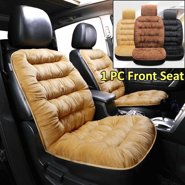 Cuscino Fodera Universale Per Sedile Auto Anteriore - Plush Morbido E Imbottito 52x49cm