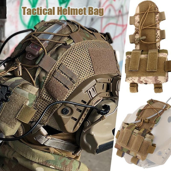 Tactical Helmet Battery Pouch MK2 Battery Pack MLOK Helmet Counterweight Pack Military Airsoft