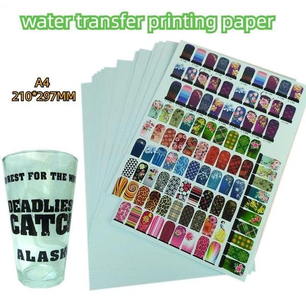 (A4*100 Sheets) Blue Water Transfer Printing Paper Waterslide Decal