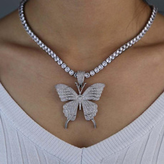 butterfly, Bling, Jewelry, Chain