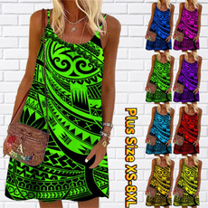 Summer, Plus Size, halter dress, Sling