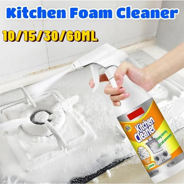 60ML Kitchen Foam Cleaner Multifunctional Kitchen Oil Cleaning Foam Kitchen  Stains Remover