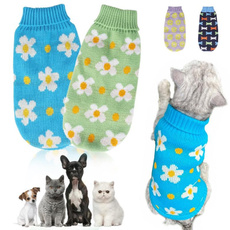 pet clothes, dog coat, Floral, jumpersweater