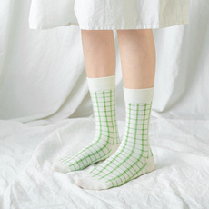 Cotton Socks, Breathable, plaid, Socks
