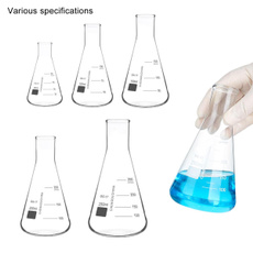 laboratoryglassware, narrowmouthglassflask, erlenmeyerflaskandstopperset, Flasks