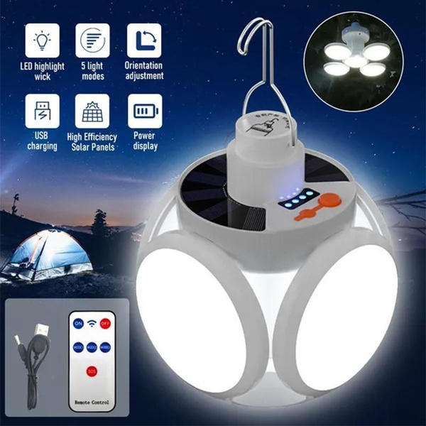 LED Solar Lantern Emergency - Camping Lantern for Power Outages