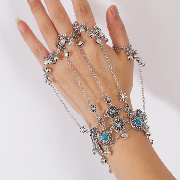 Bracelet Ring Attach | Hand chain bracelet, Hand chain jewelry, Ring  bracelet