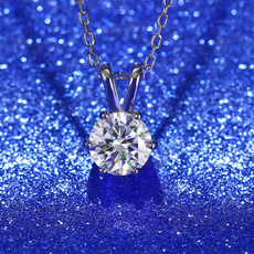 pendantsforwomen, 925 sterling silver necklace, moissanitejewelry, Classics