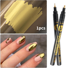 pencil, 3dnailgel, gold, Waterproof