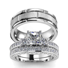 Couple Rings, Steel, coupleringsforhimandherset, Fashion