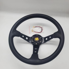 350mm, racingsteeringwheel, leather, Carros