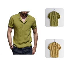mencasualshirt, slim, decorativepocketmenshirt, short sleeves