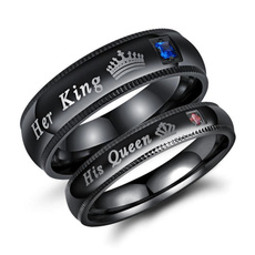 Couple Rings, Steel, Fashion, Stainless Steel