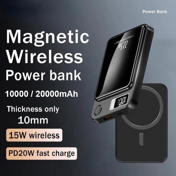 Wireless Power Bank Magnetic 10000mAh/20000mAh Portable Powerbank Type C  Fast Charger For iPhone15 14 13 12 Xiaomi Samsung Magsafe Series