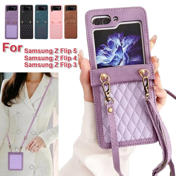 samsung galaxy flip 5 leather case