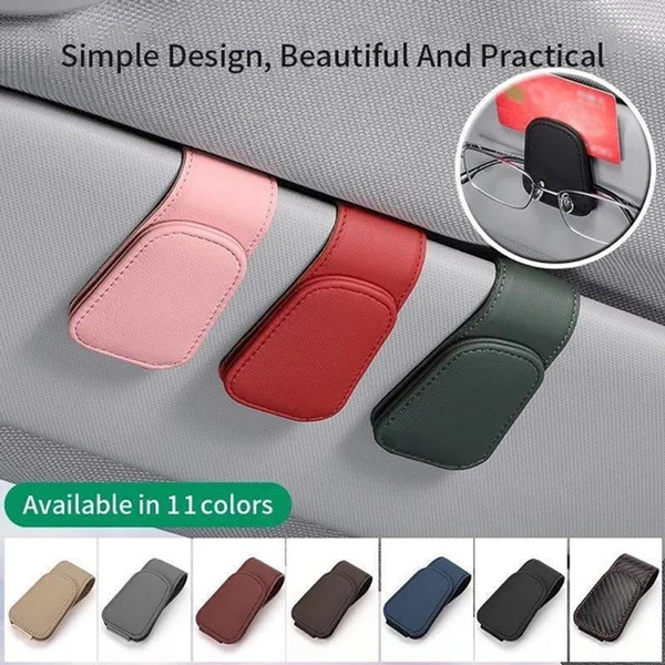 universal car sun visor glasses clip