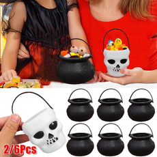 Mini, halloweenprop, Skeleton, storagebasket