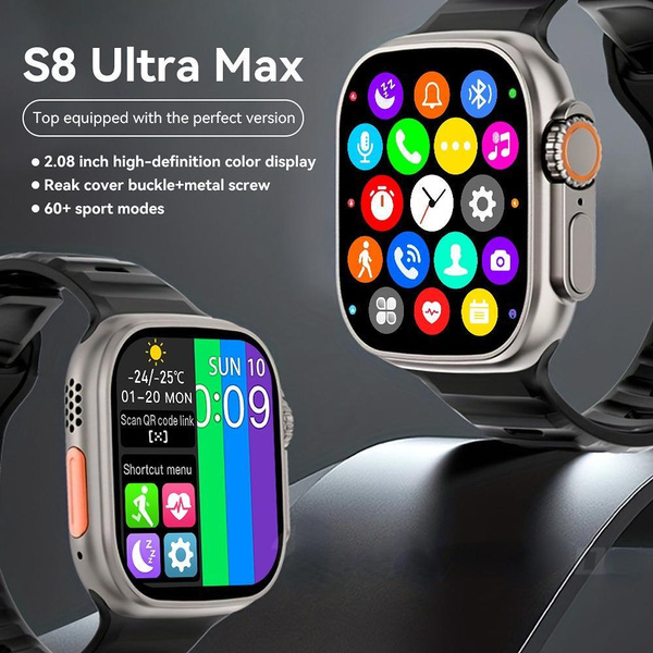 S8 Ultra Max Plus Smart Watch [ 2023 NEW MODEL ], Bluetooth Call Function, Multiple Sport Modes