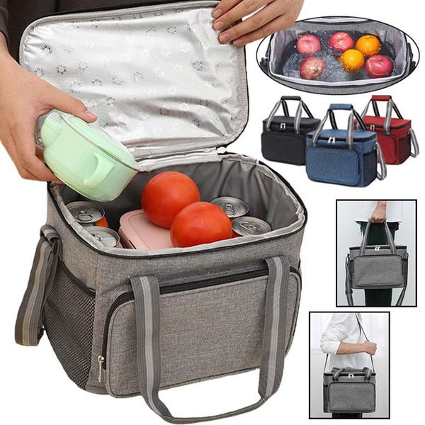 Lunch Box Thermal Bag Portable Waterproof Durable Wide Opening