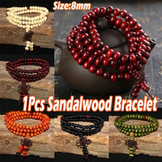 sandalwoodbracelet, 8MM, strandbracelet, Jewelry